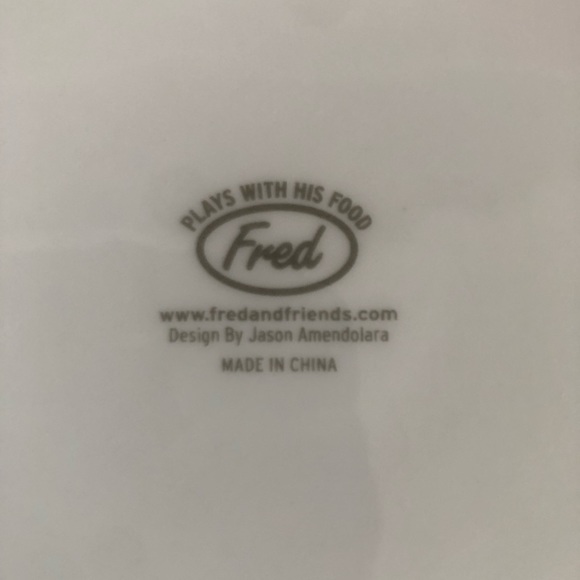 Set of (3) Fred “Plays with His Food” Plates - Picture 5 of 5